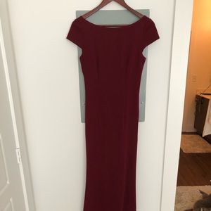 Red Anthropologie dress